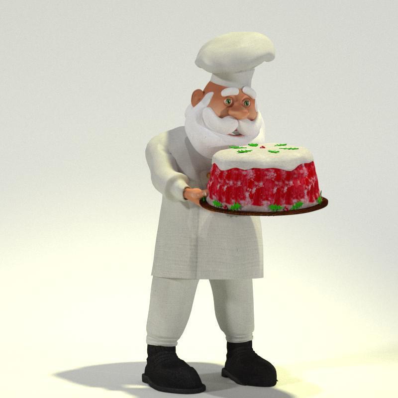 Chef Santa for Poser by Meshbox