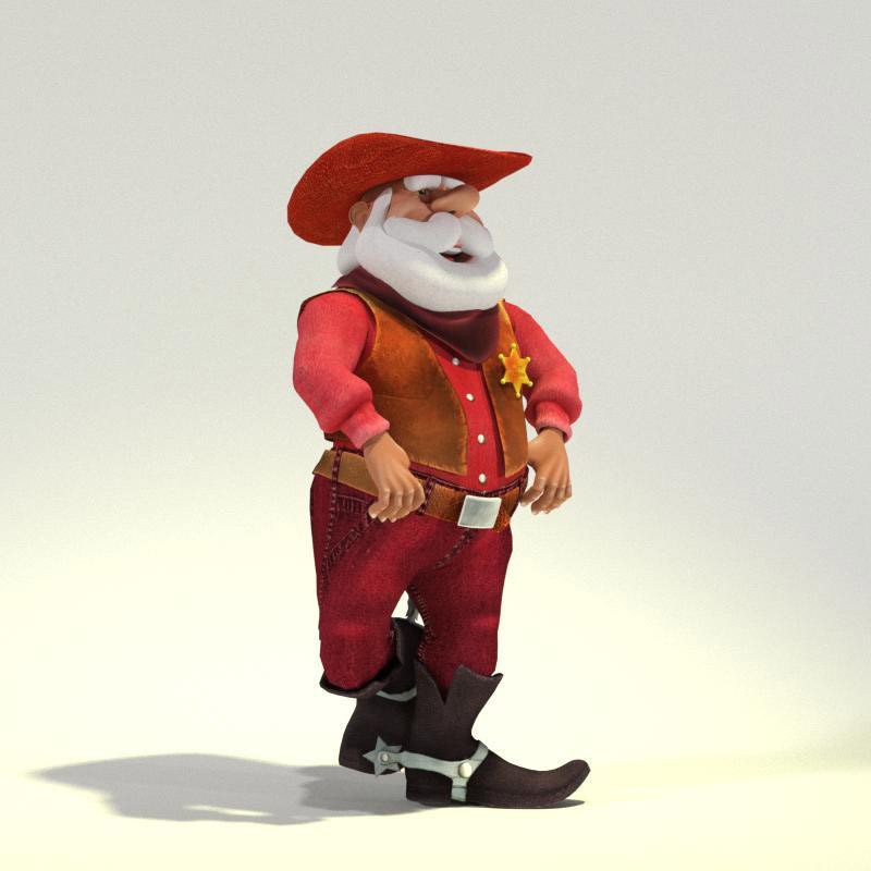 Wild West Santa for Poser by Meshbox
